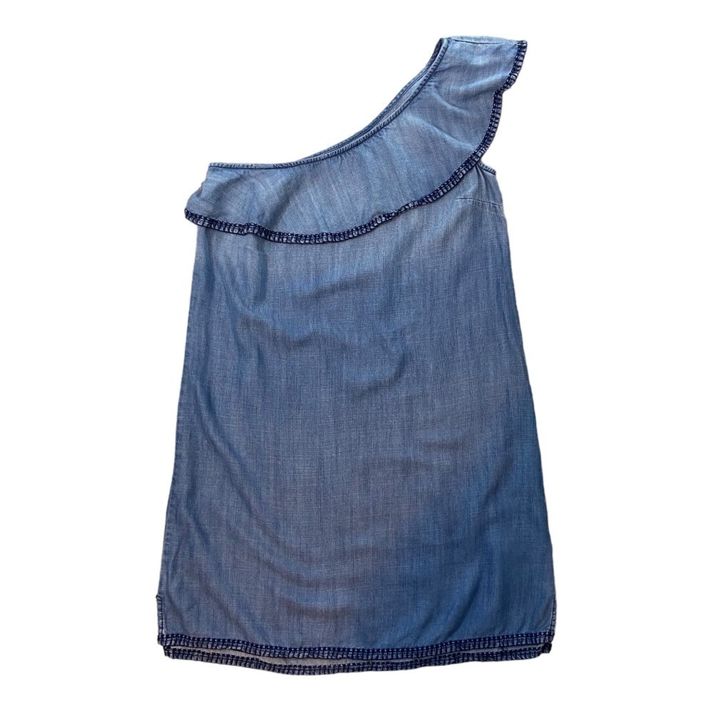 Cloth & Stone One Shoulder Embroidered Trim Dress - Picture 2 of 8